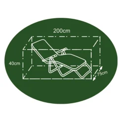 Abdeckhaube Fur Gartenliege 75X40X200Cm Anthrazit