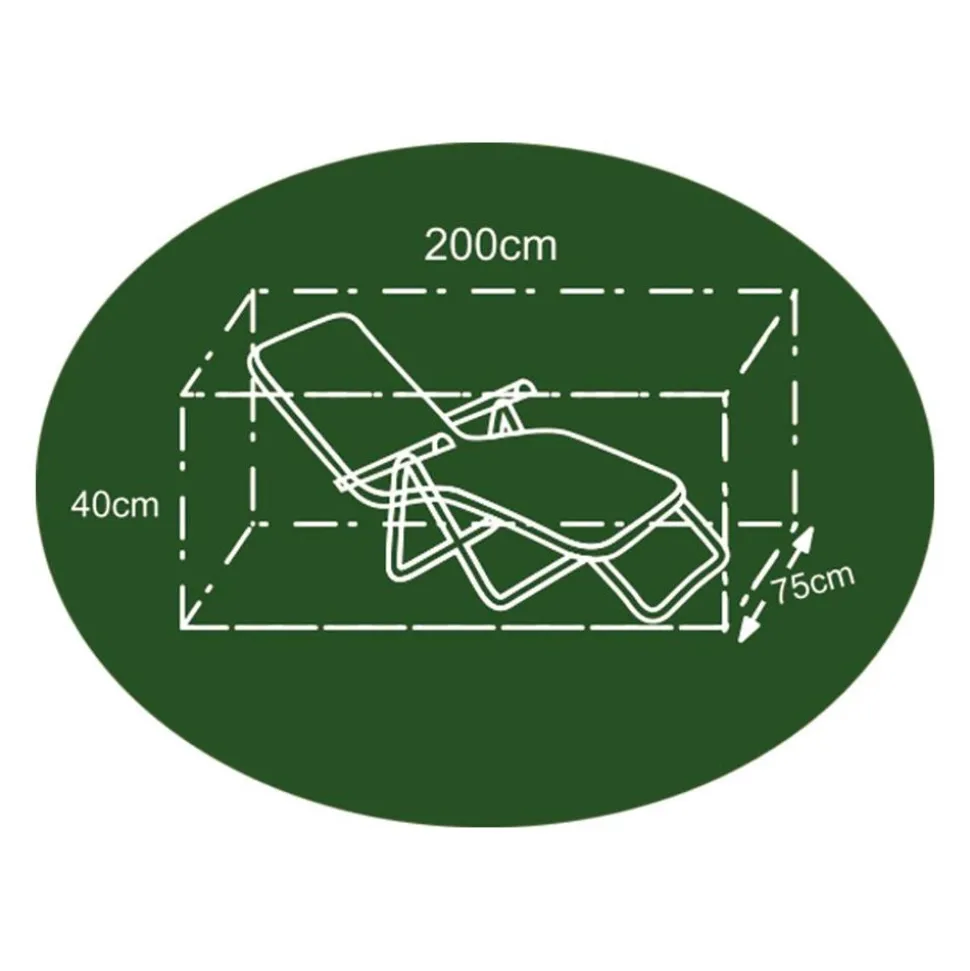 Abdeckhaube Fur Gartenliege 75X40X200Cm Anthrazit