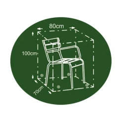 Abdeckhaube Fur Gartenstuhl 80X100X70Cm Anthrazit