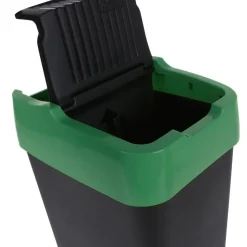 Abfalleimer Mit Schwingdeckel 60L Grun
