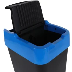 Abfalleimer Mit Schwingdeckel 60L Blau