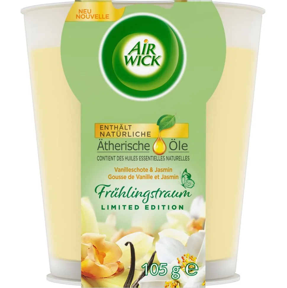 Air Wick Duftkerze Fruhlingstraum Vanilleschote Und Jasmin 105G