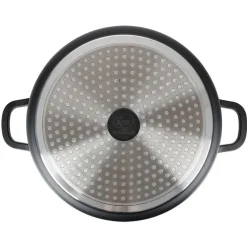 Aluguss-Servierpfanne Mit Glasdeckel Und Aromaknopf 24Cm