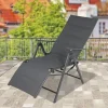 Alu-Relaxsessel 58X72X112Cm Anthrazit