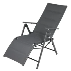 Alu-Relaxsessel 58X72X112Cm Anthrazit