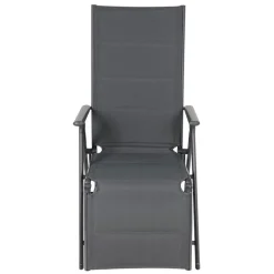 Alu-Relaxsessel 58X72X112Cm Anthrazit