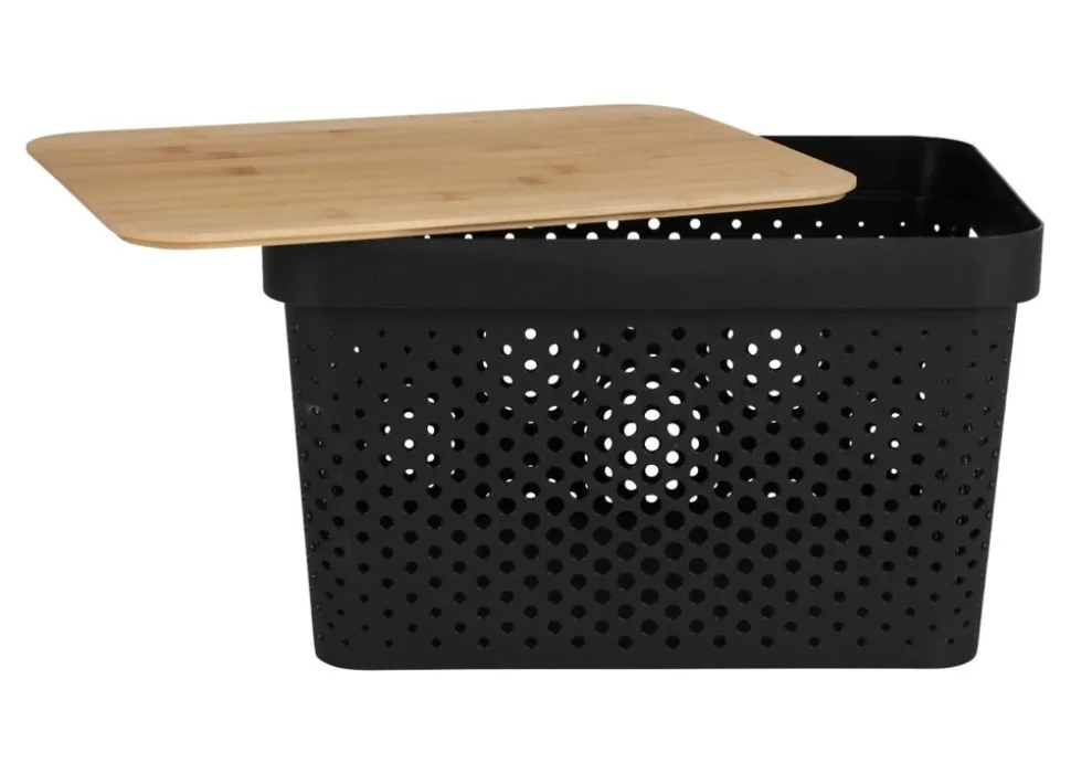 Aufbewahrungsbox Mit Bambus-Deckel 17L