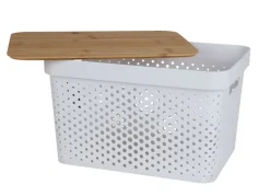 Aufbewahrungsbox Mit Bambus-Deckel 17L