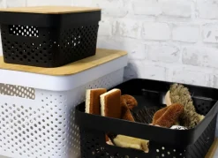 Aufbewahrungsbox Mit Bambus-Deckel 17L