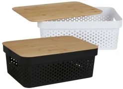 Aufbewahrungsbox Mit Bambus-Deckel 11L