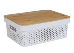 Aufbewahrungsbox Mit Bambus-Deckel 11L