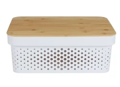 Aufbewahrungsbox Mit Bambus-Deckel 11L