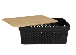 Aufbewahrungsbox Mit Bambus-Deckel 11L