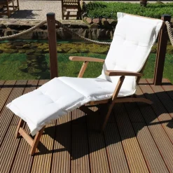 Auflage Teak Deckchair Natur