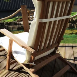 Auflage Teak Deckchair Natur