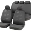 Autositzbezug Stripe Komplettset Schwarz