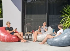 Bestway #75052 Aufblasbarer Sessel Inflate-A-Chair Grau Mit Print