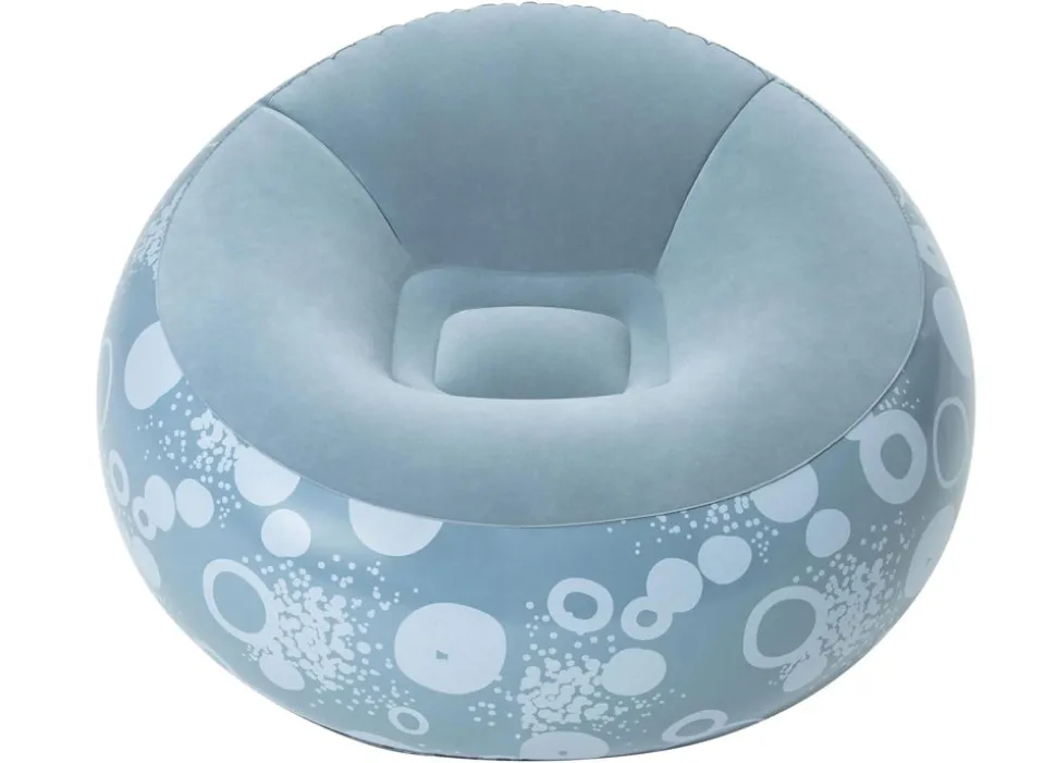 Bestway #75052 Aufblasbarer Sessel Inflate-A-Chair Blau Mit Print