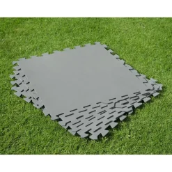 Bestway #58639 Bodenschutzplatten Fur Aufstellpools 50X50Cm 9Er-Set Grau