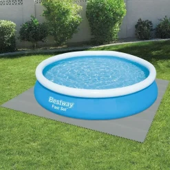 Bestway #58639 Bodenschutzplatten Fur Aufstellpools 50X50Cm 9Er-Set Grau