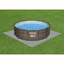 Bestway #58639 Bodenschutzplatten Fur Aufstellpools 50X50Cm 9Er-Set Grau