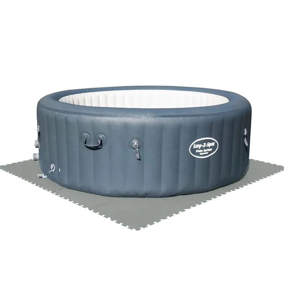 Bestway #58639 Bodenschutzplatten Fur Aufstellpools 50X50Cm 9Er-Set Grau