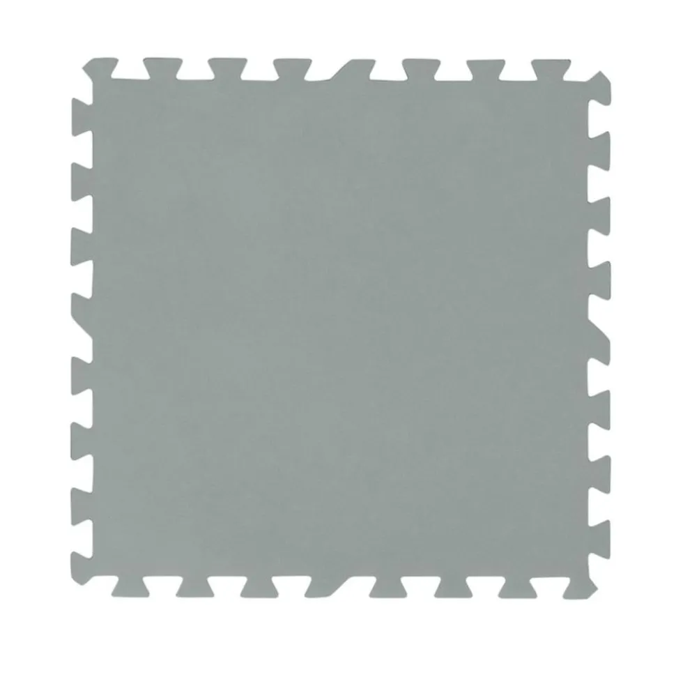 Bestway #58639 Bodenschutzplatten Fur Aufstellpools 50X50Cm 9Er-Set Grau