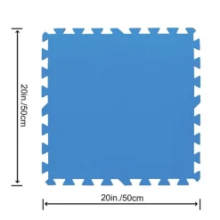Bestway #58220 Bodenschutzplatten Fur Aufstellpools 50X50Cm 9Er-Set Blau