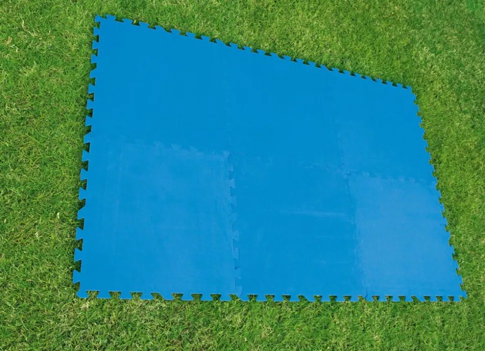Bestway #58220 Bodenschutzplatten Fur Aufstellpools 50X50Cm 9Er-Set Blau