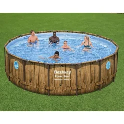Bestway #56725 Power Steel Swim Vista Series Ii Pool Komplett-Set 488X122Cm
