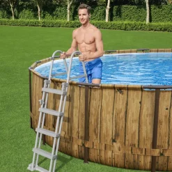 Bestway #56725 Power Steel Swim Vista Series Ii Pool Komplett-Set 488X122Cm