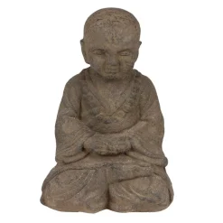Betender Shaolin Monch Aus Beton 42Cm