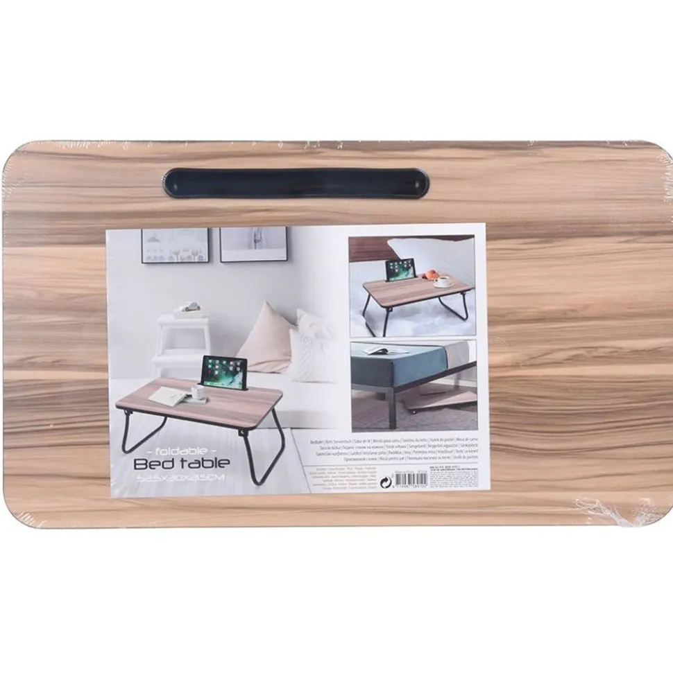 Bett-Tablett Aus Holz 52,5X30X21,5Cm