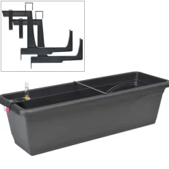 Blumenkasten-Set Extra Line 59Cm Anthrazit
