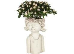 Blumentopf Madchen Mit Blumenkranz Design 1