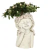 Blumentopf Madchen Mit Blumenkranz Design 2