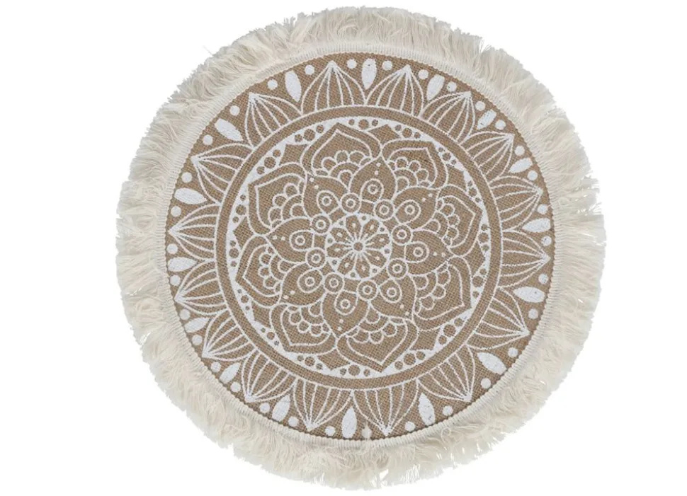 Boho-Platzset Aus Jute Mit Fransen 38Cm