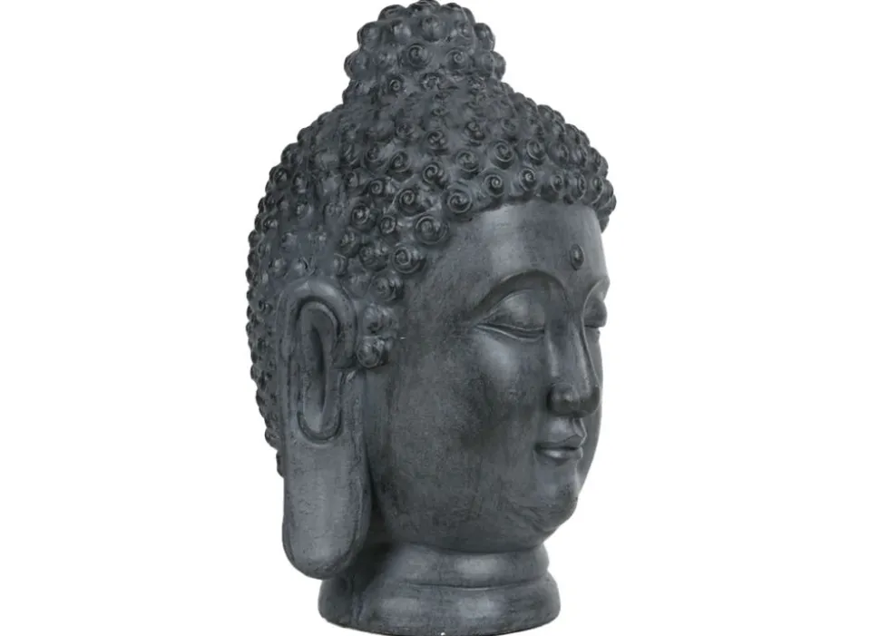 Buddha Deko-Kopf Aus Magnesia Gros 29,5X29,5X47Cm