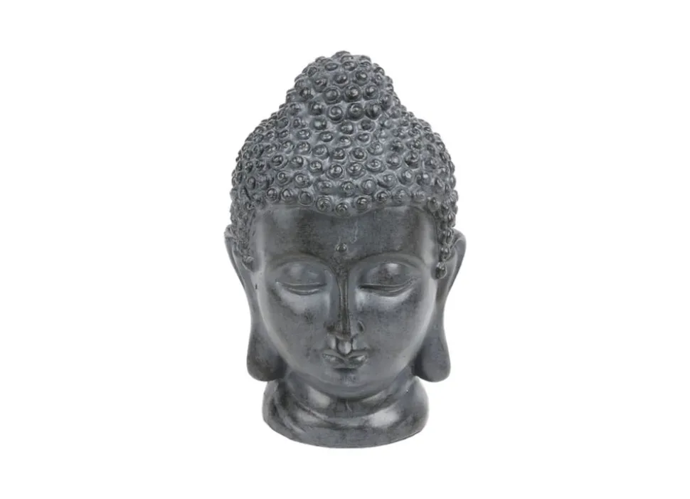 Buddha Deko-Kopf Aus Magnesia Klein 15X15X24Cm