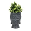 Buddha Pflanztopf Aus Magnesia Klein 17,5X17,5X21Cm