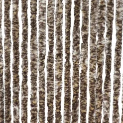 Chenille-Flauschvorhang 90X200Cm Beige/Braun