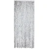 Chenille-Flauschvorhang 90X200Cm Grau/Weis