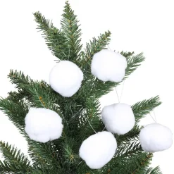 Deko-Anhanger Schneeballe 6Er-Set