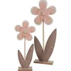 Deko-Blume Aus Filz Und Holz 2Er-Set