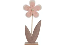 Deko-Blume Aus Filz Und Holz 2Er-Set