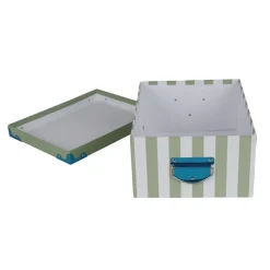 Dekoboxen Streifen Mit Metallhenkel 4Er-Set