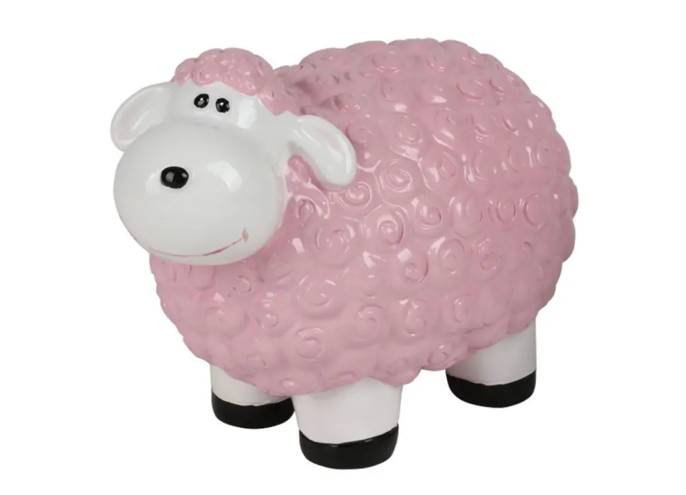 Dekofigur Mini-Schaf Rosa