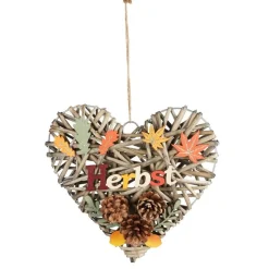 Dekoherz Herbst Aus Rattan 27,5X43Cm