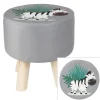 Deko-Hocker Zebra Mit 4 Beinen 28X30Cm