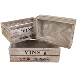 Deko-Holzkisten-Set Vins B